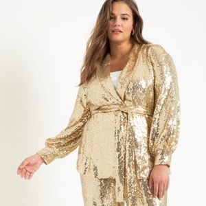 Sequins Gold Jacket and Pants